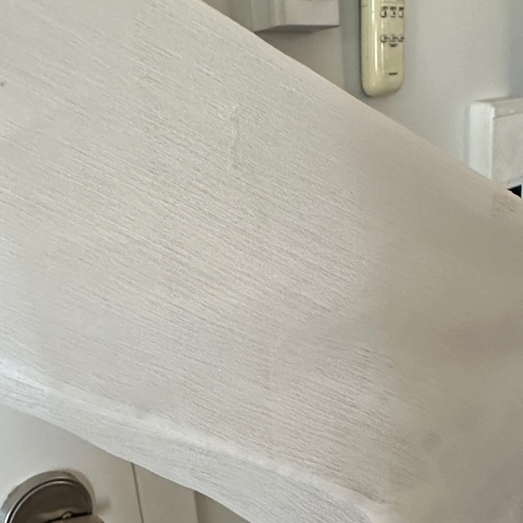 LUCKY BRAND | White & Blue Embroidered Peasant Sheer 3/4 Sleeve Top - Picture 6 of 13